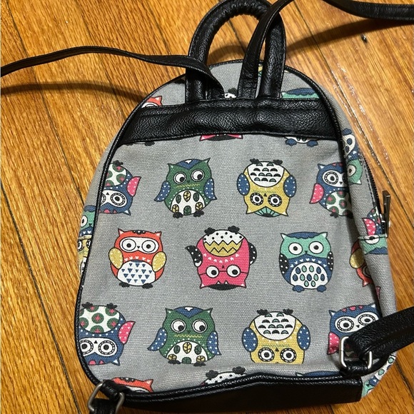 Vintage Union Bay Backpack Womens Purse Owls  Y2K Boho School - Picture 3 of 9